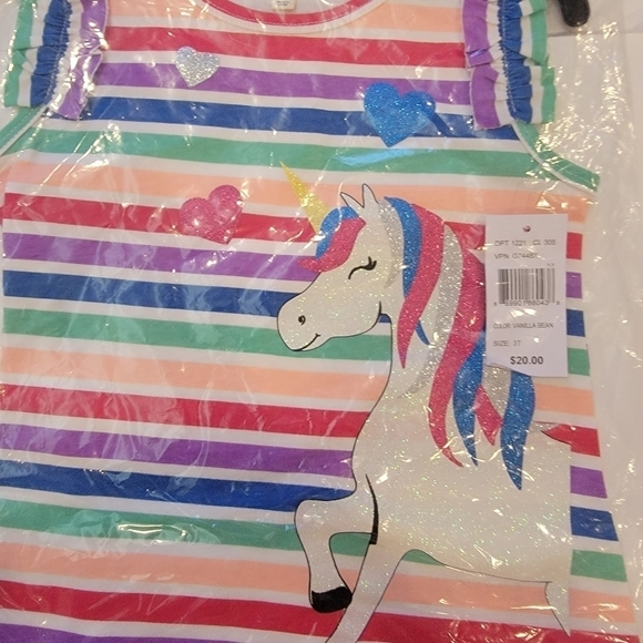 5 for $40 sale Unicorn tshirt size 3T new - Picture 2 of 5